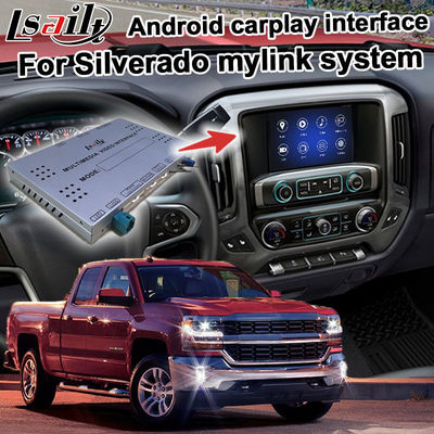 백미러 WiFi 비디오 미러 링크가 있는 Chevrolet Silverado 비디오 인터페이스용 Android 9.0 탐색 상자